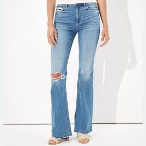 American Eagle- Super Hi-Rise Flare (8 Long)